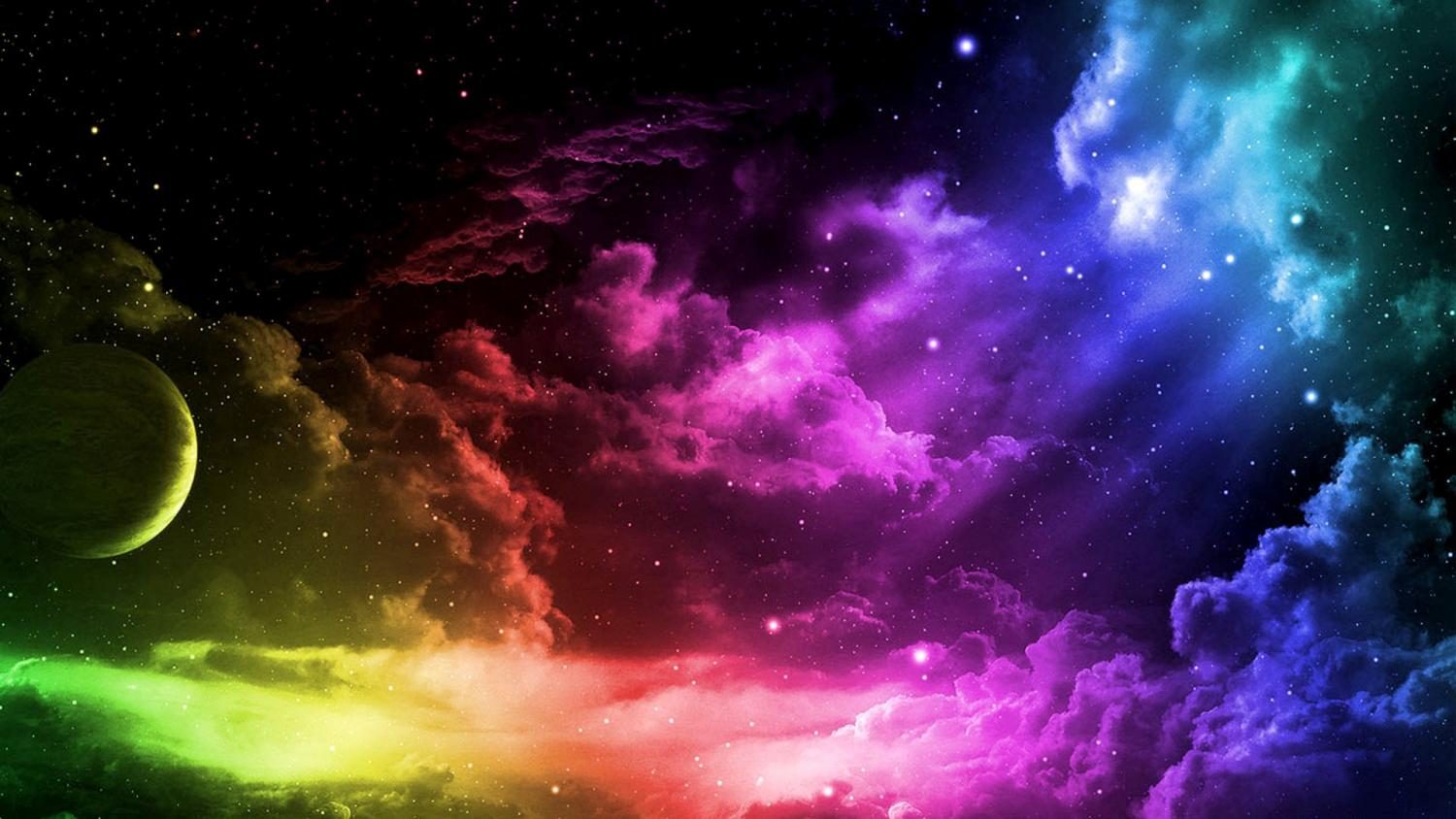 rainbow+space