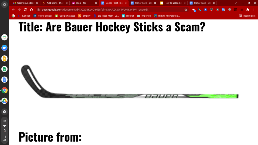 Bauer+vs+CCM+Hockey+Sticks